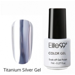 Гел Лак Металик Основа 7ml Сребро Elite99